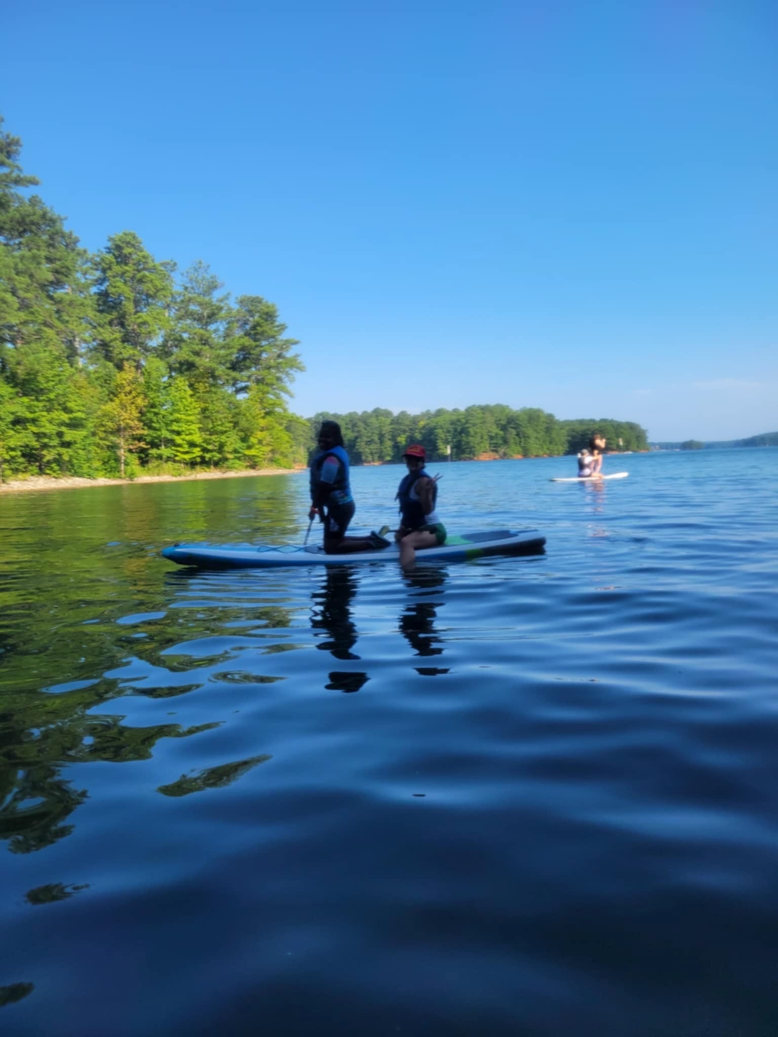 Community gathering at the race registration