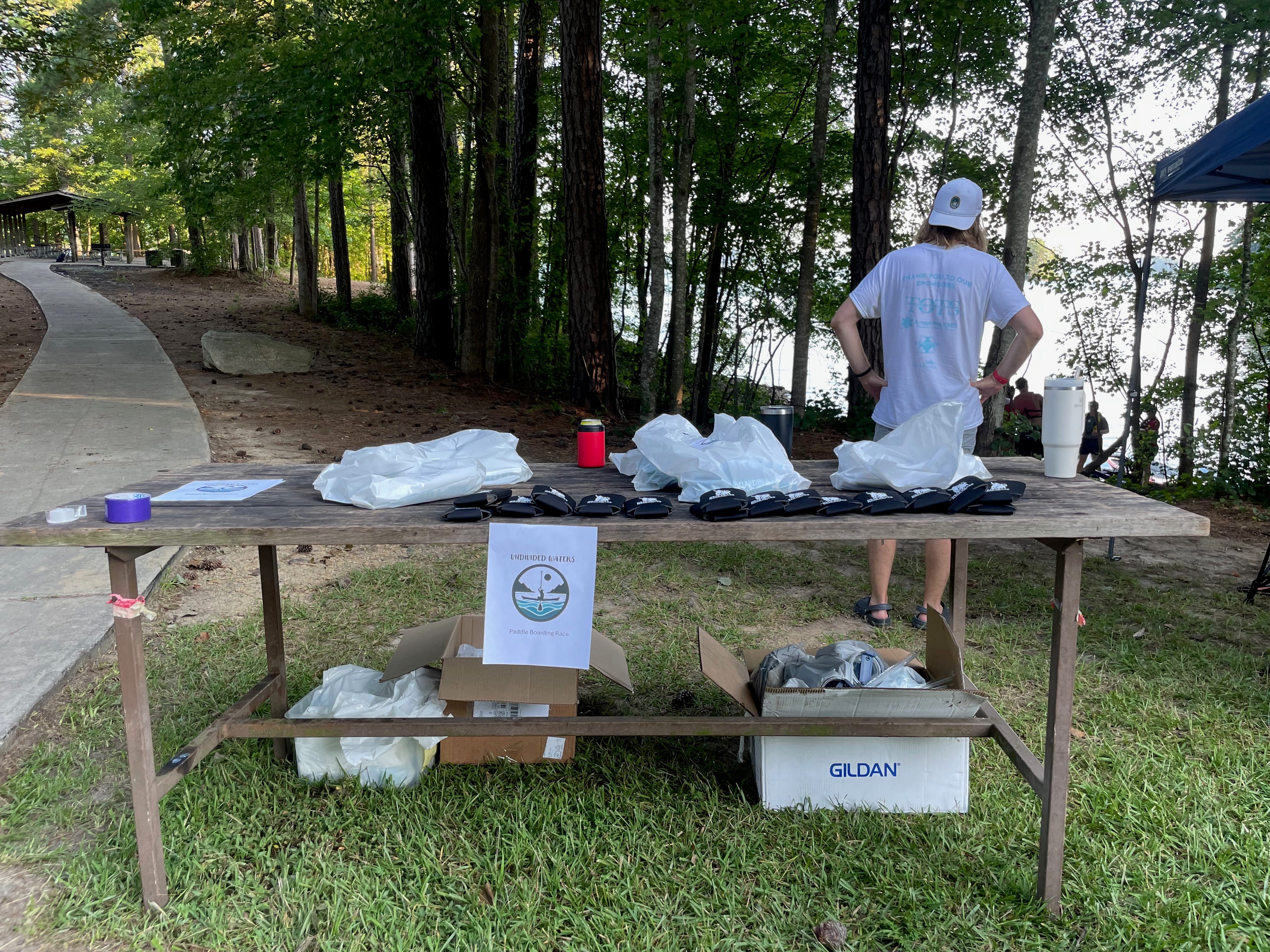 Sunrise view over Lake Lanier on race day